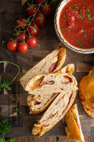 саламка руло с колбас