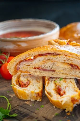 саламка руло с колбас