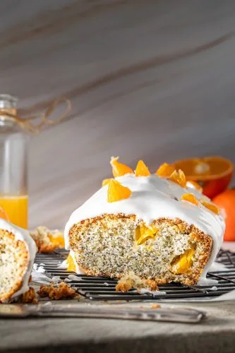 кекс с мандарини и мак