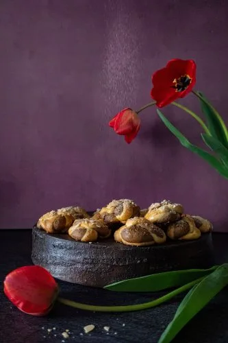 Преплетени козуначени курабии