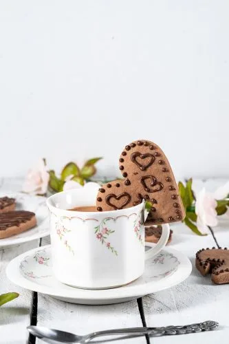 шоколадови бисквити за Свети Валентин