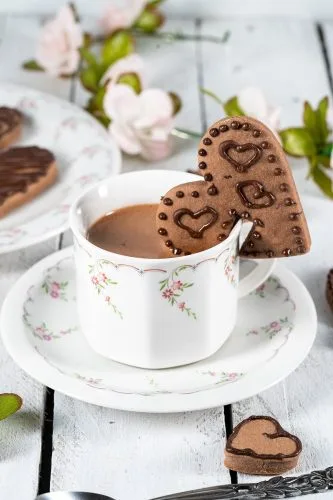 шоколадови бисквити за Свети Валентин