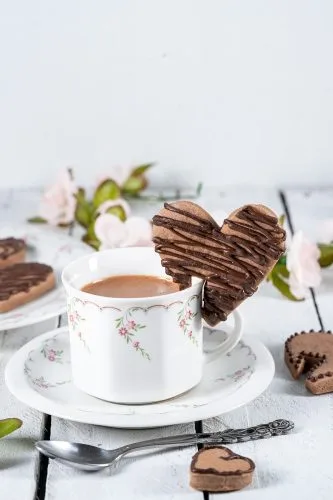 шоколадови бисквити за Свети Валентин