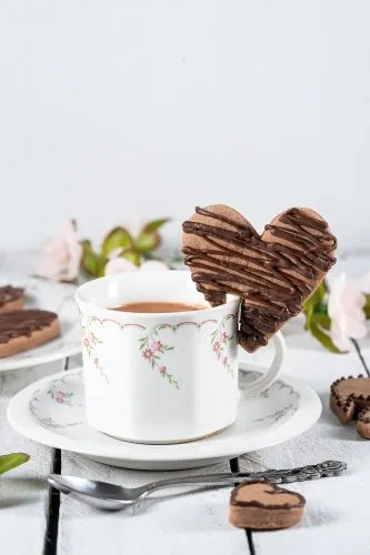 шоколадови бисквити за Свети Валентин