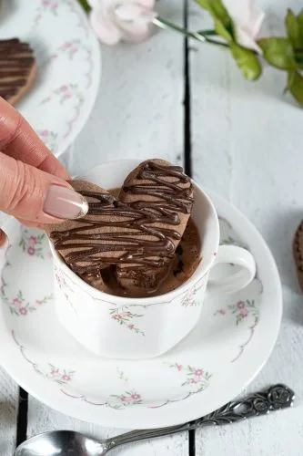 шоколадови бисквити за Свети Валентин